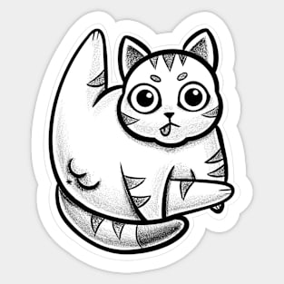 Clean cat Sticker